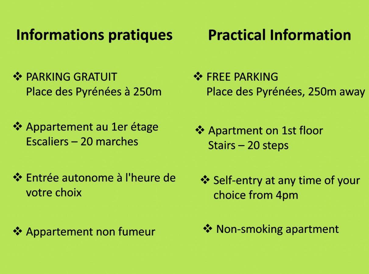 Le Montferrat - 65M2 - 2 Chambres - Rue De La Grotte - Hyper Centre Lourdes Exterior foto